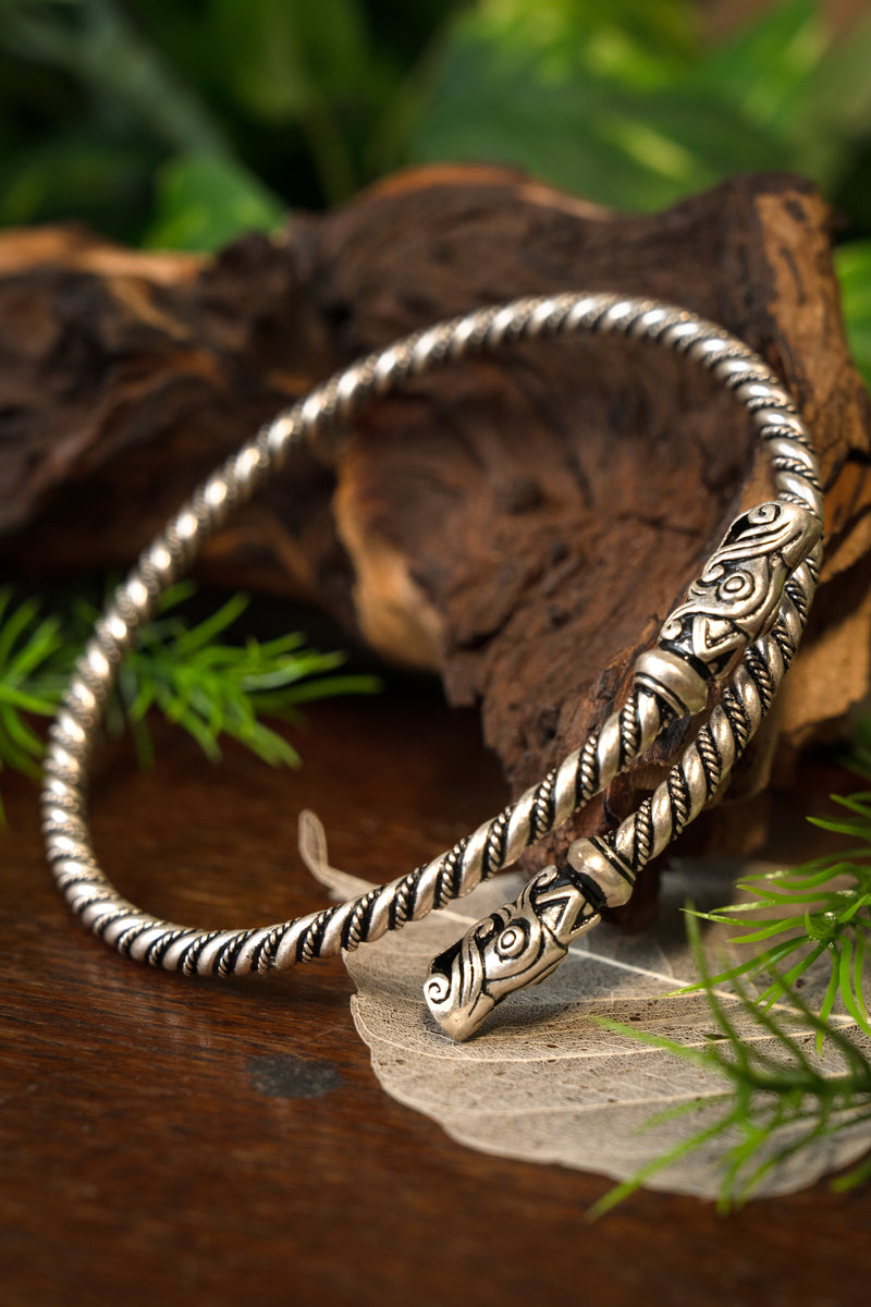 Górna bransoletka Viking Gotland, srebra