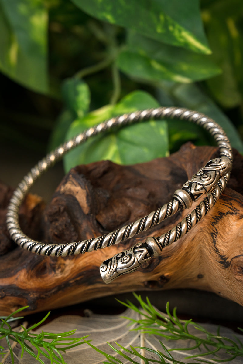 Viking bovenarmband Gotland, verzilverd brons