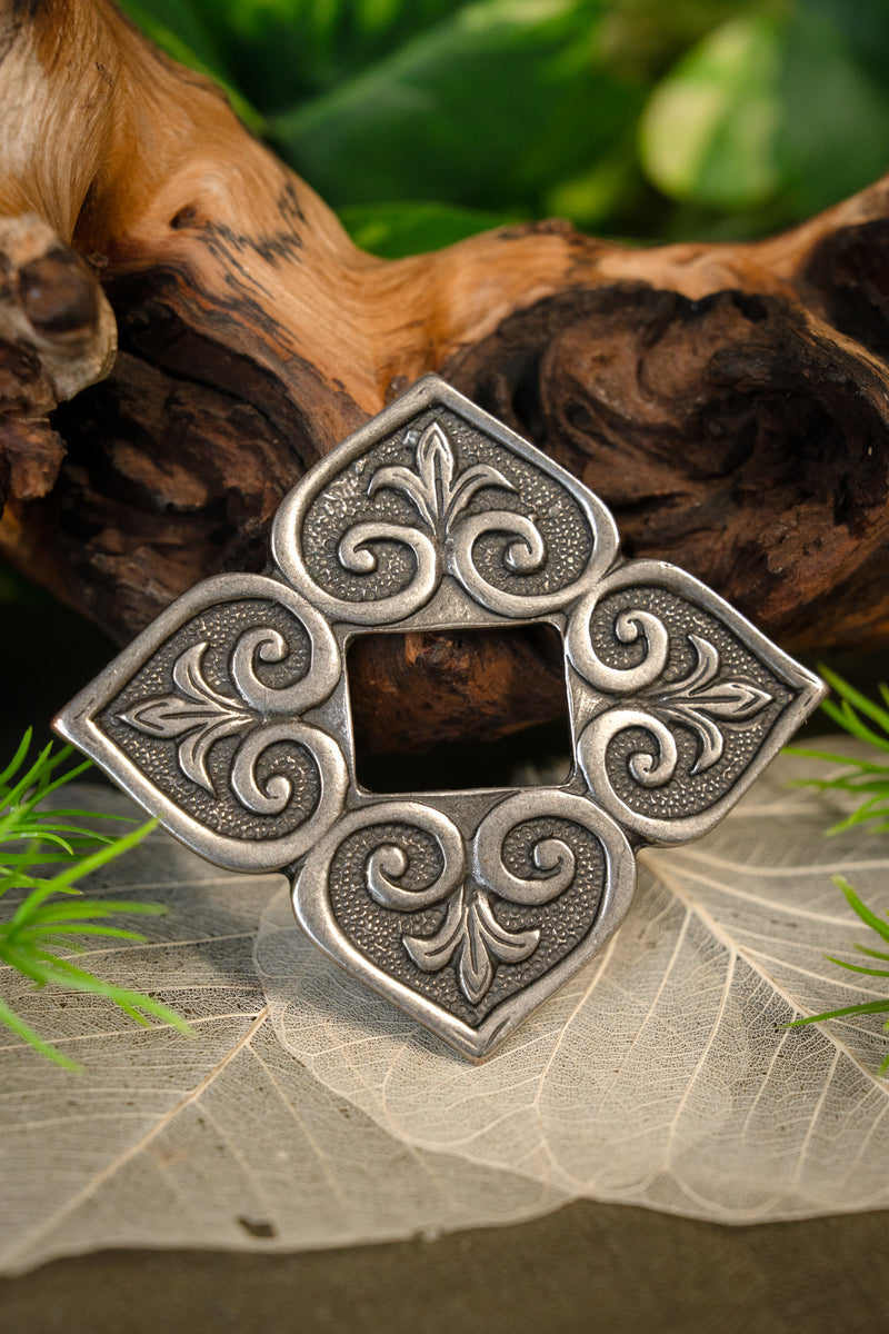 Decoración de bolso vikingo Birka, plateado 