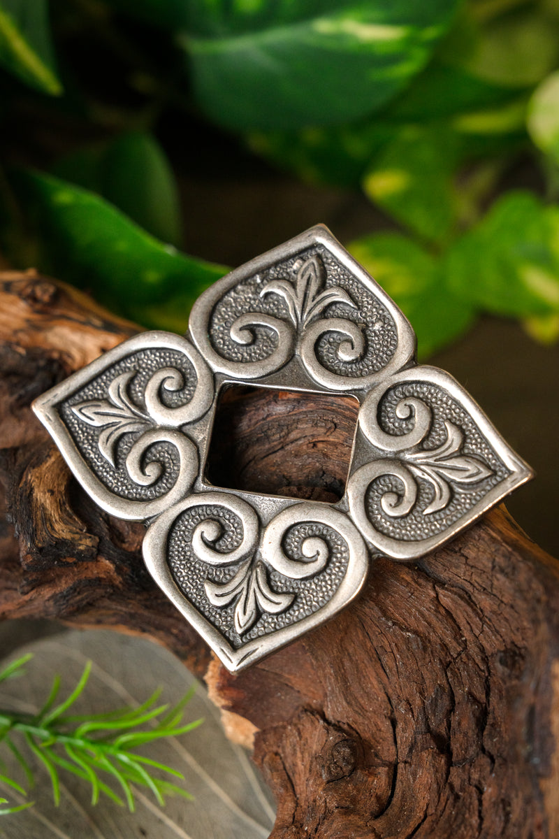 Decoración de bolso vikingo Birka, plateado 