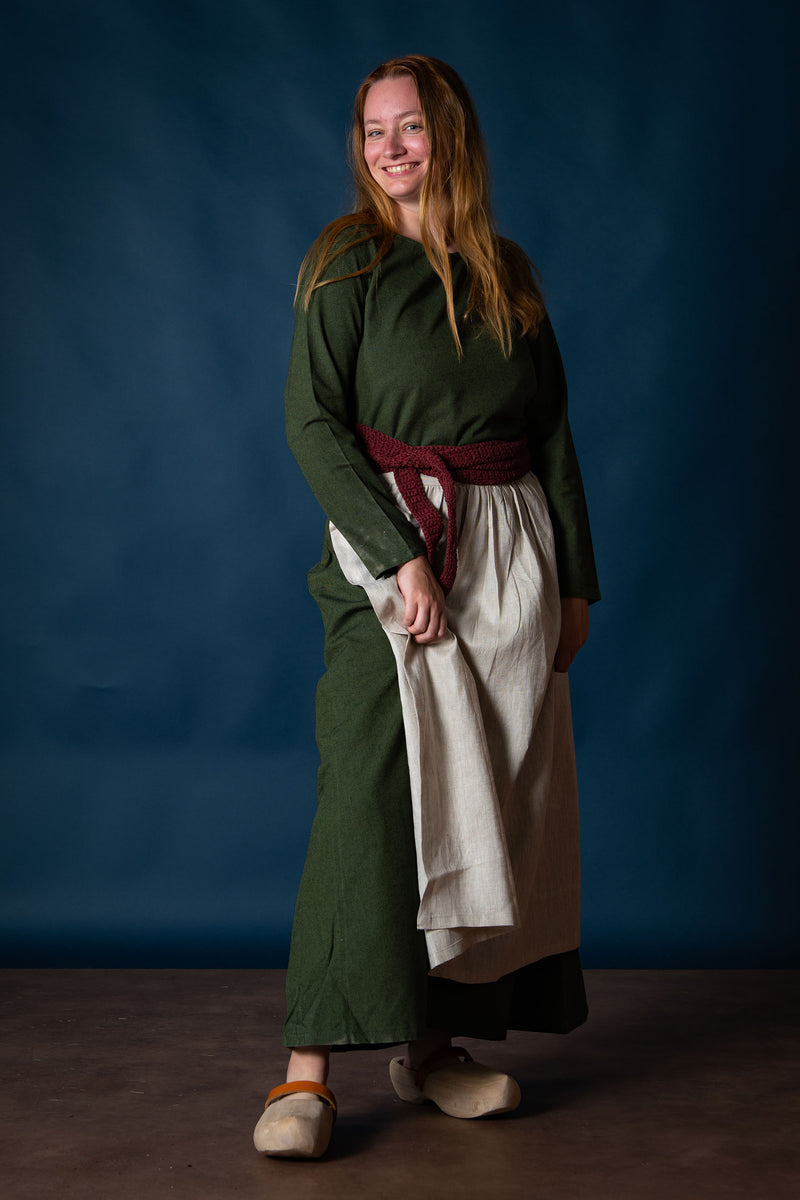 Medeltida klä Freya (grön) 