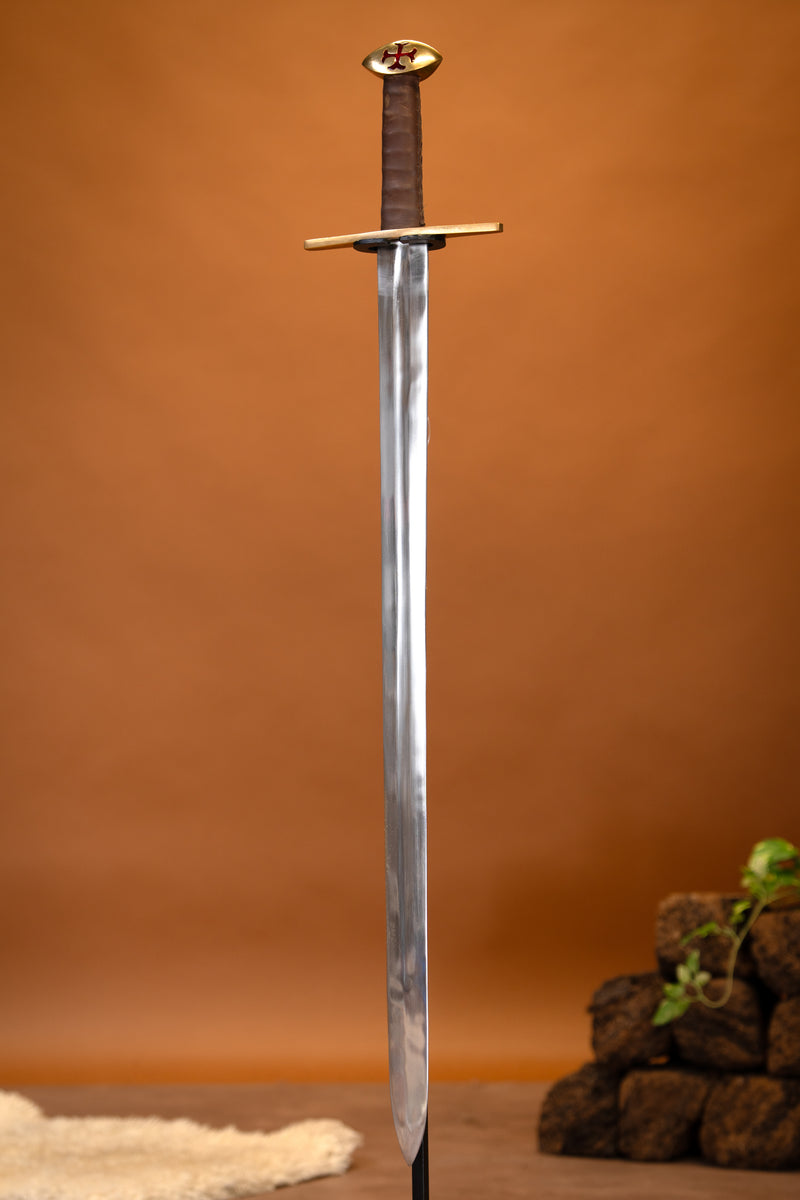 Tempeliersværd Hugo de Payens, halvskarpt 