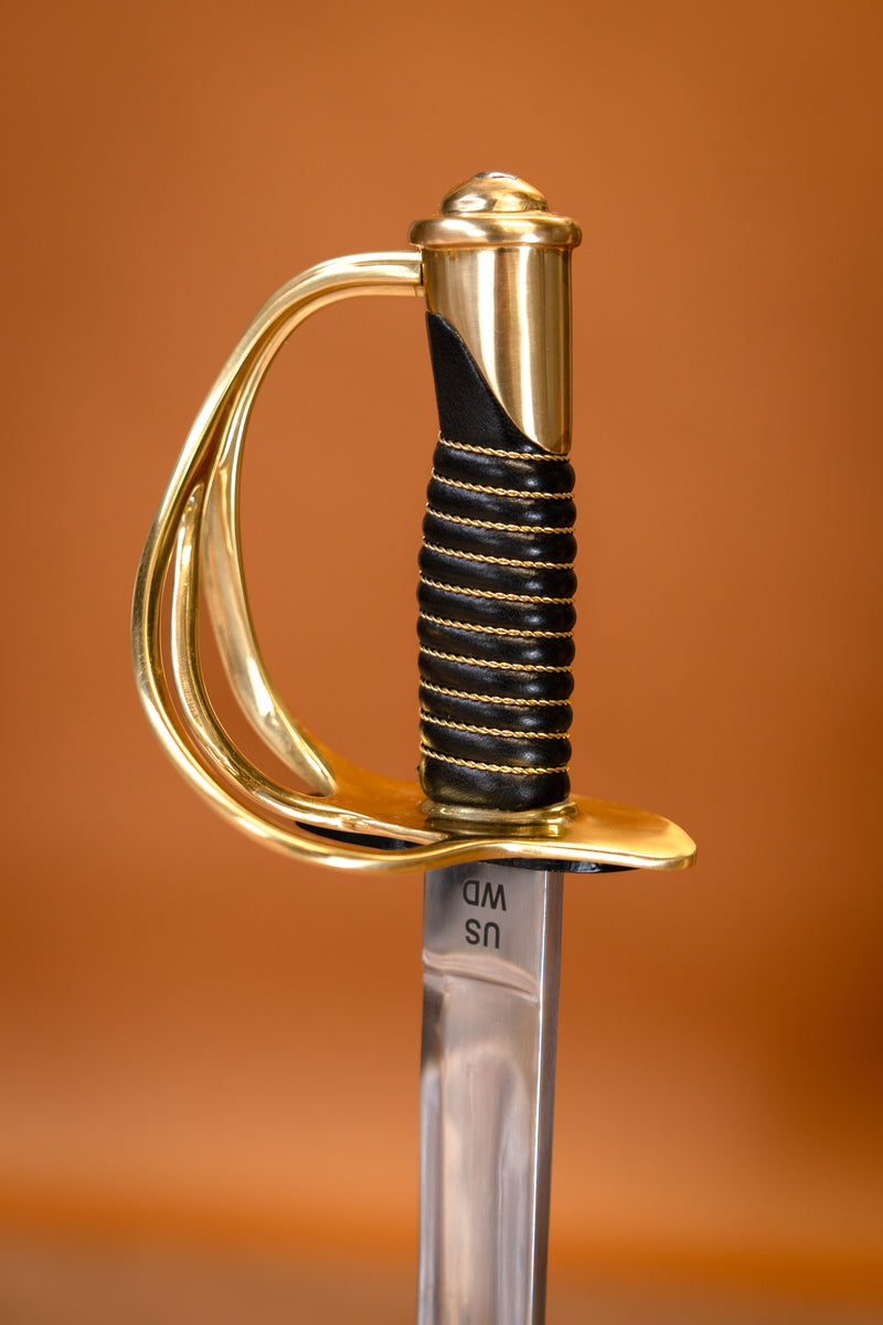 1840 US Army cavalerie sabel met schede, semi-scherp