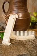 Pettine vichingo svedese con custodia protettiva 