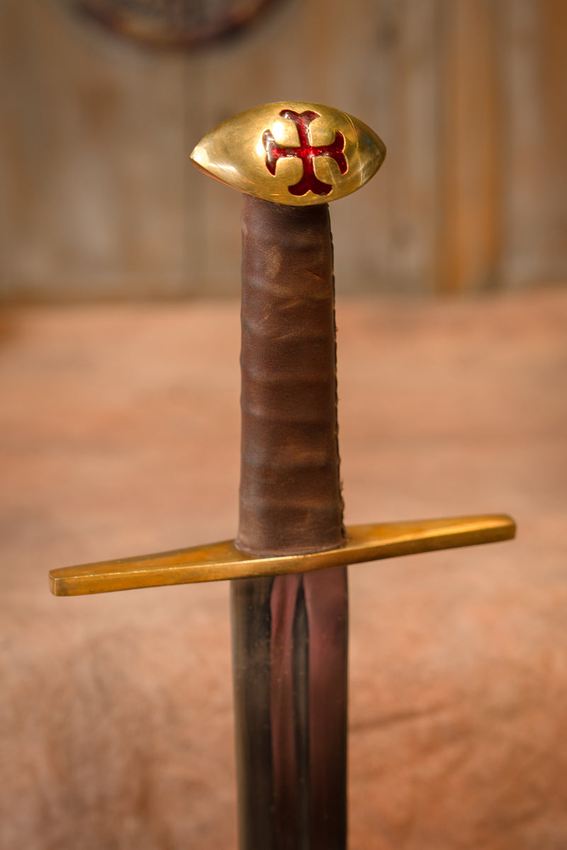 Tempeliersværd Hugo de Payens, halvskarpt 