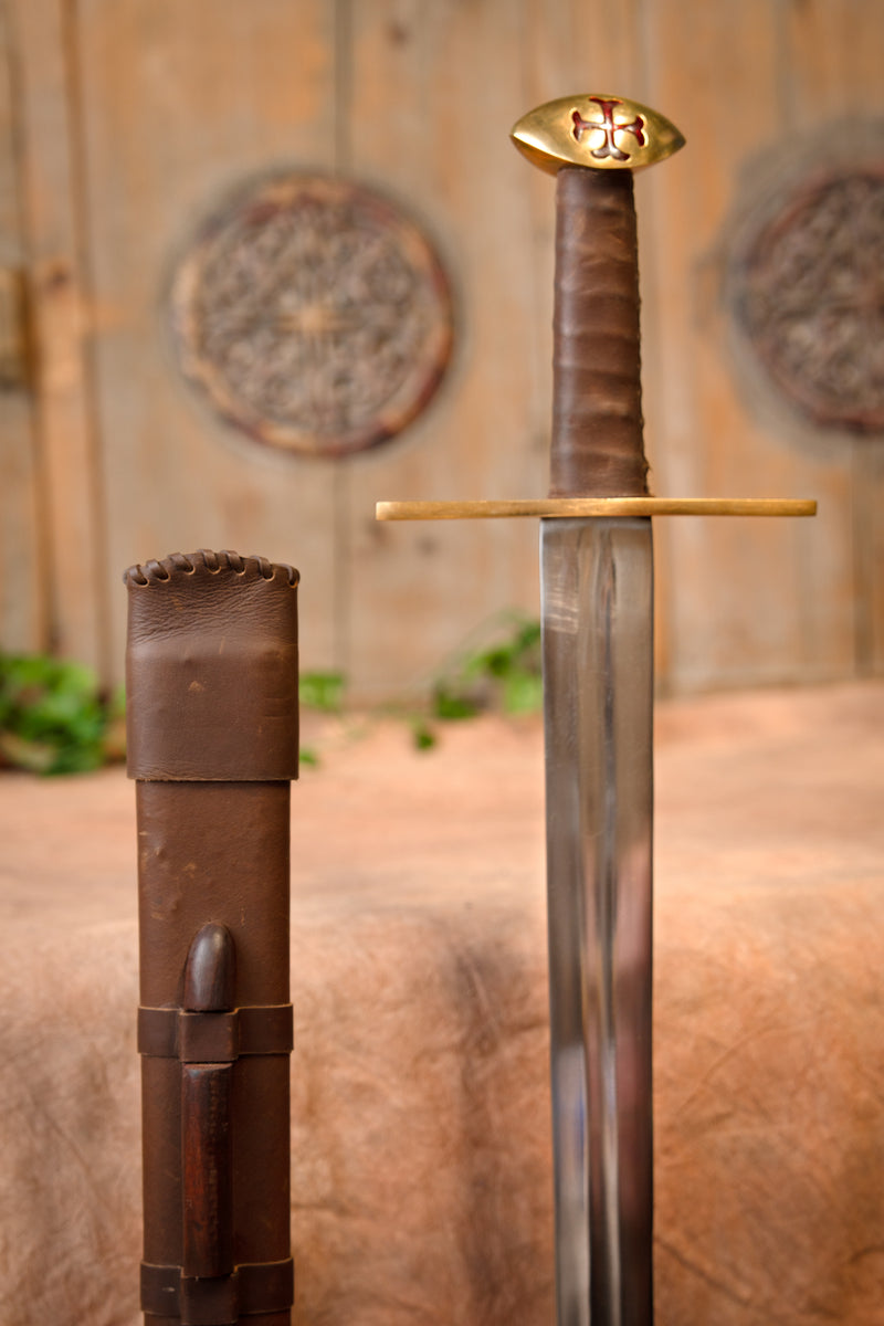 Tempeliersværd Hugo de Payens, halvskarpt 