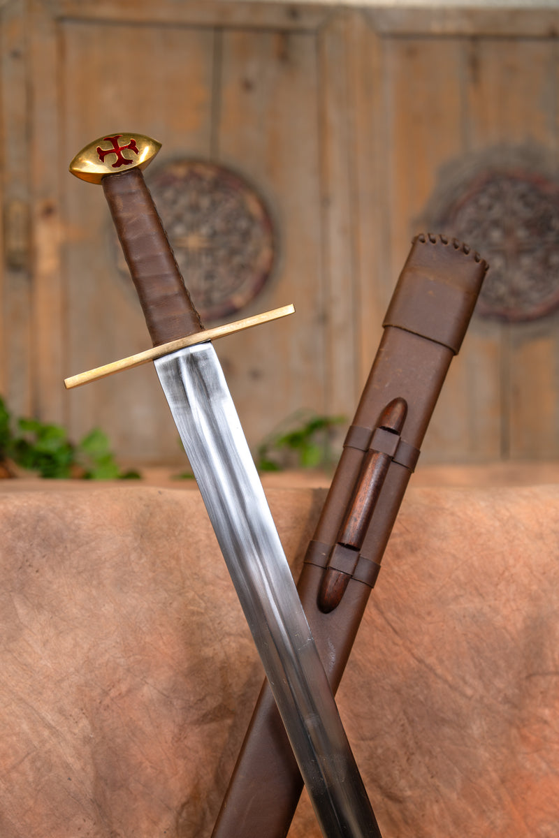 Templerschwert Hugo de Payens, semi-scharf 