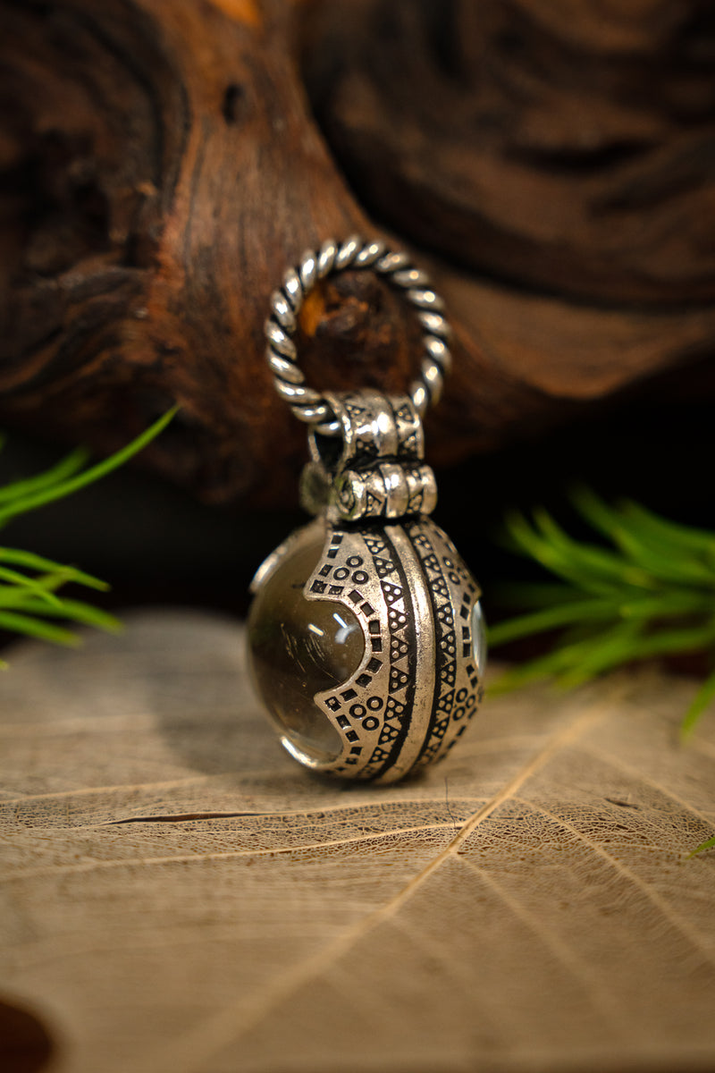 Gotland Vikingkristall S, versilberte Bronze 