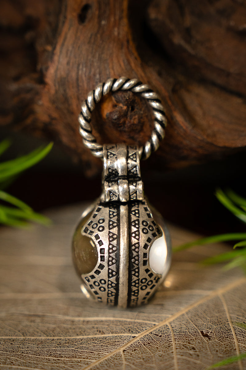 Gotland Vikingkristall S, versilberte Bronze 