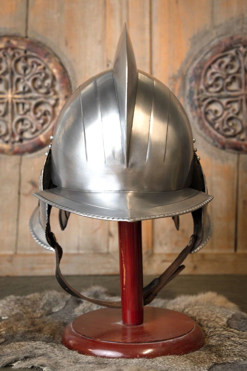 16e eeuwse Burgonet Kaspar gepolijst, 1.2 mm