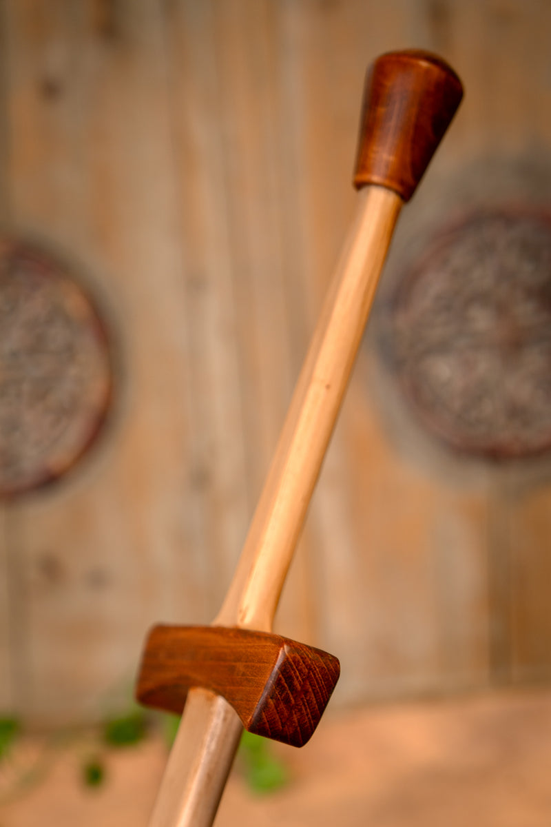 Houten trainingszwaard, tweehandig