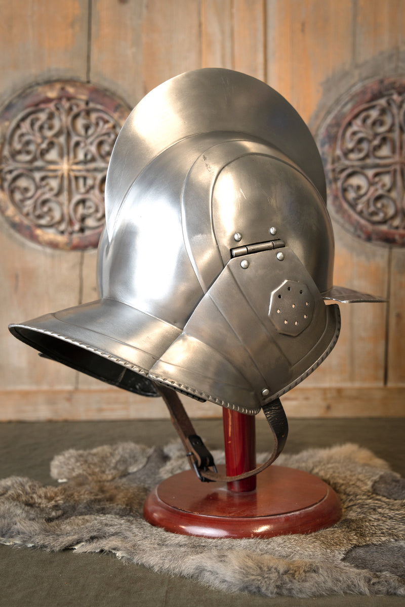 16e eeuwse Burgonet Kaspar gepolijst, 1.2 mm