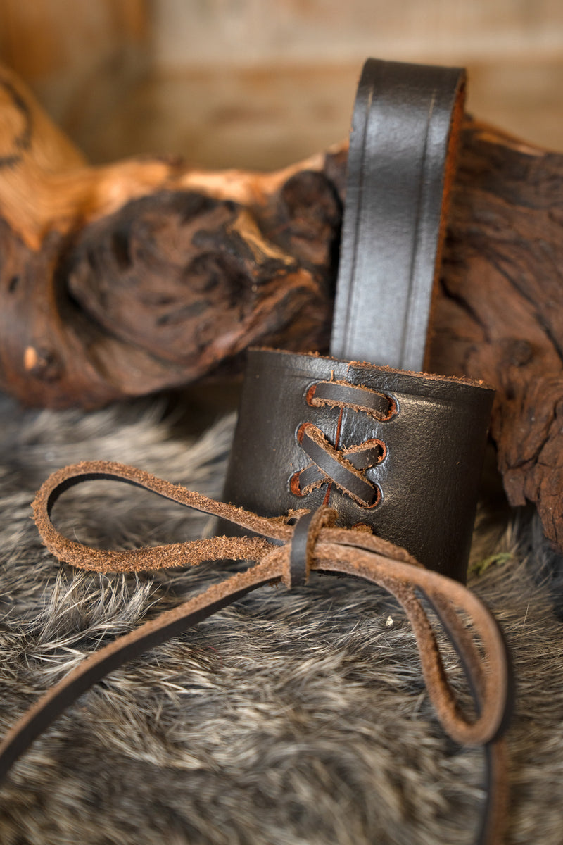 Soporte de daga para cinturón, marrón 