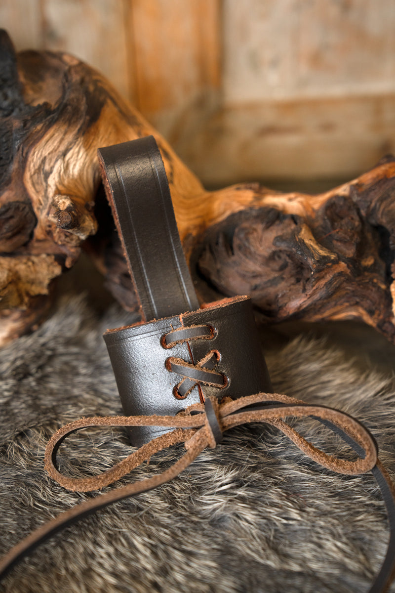 Soporte de daga para cinturón, marrón 