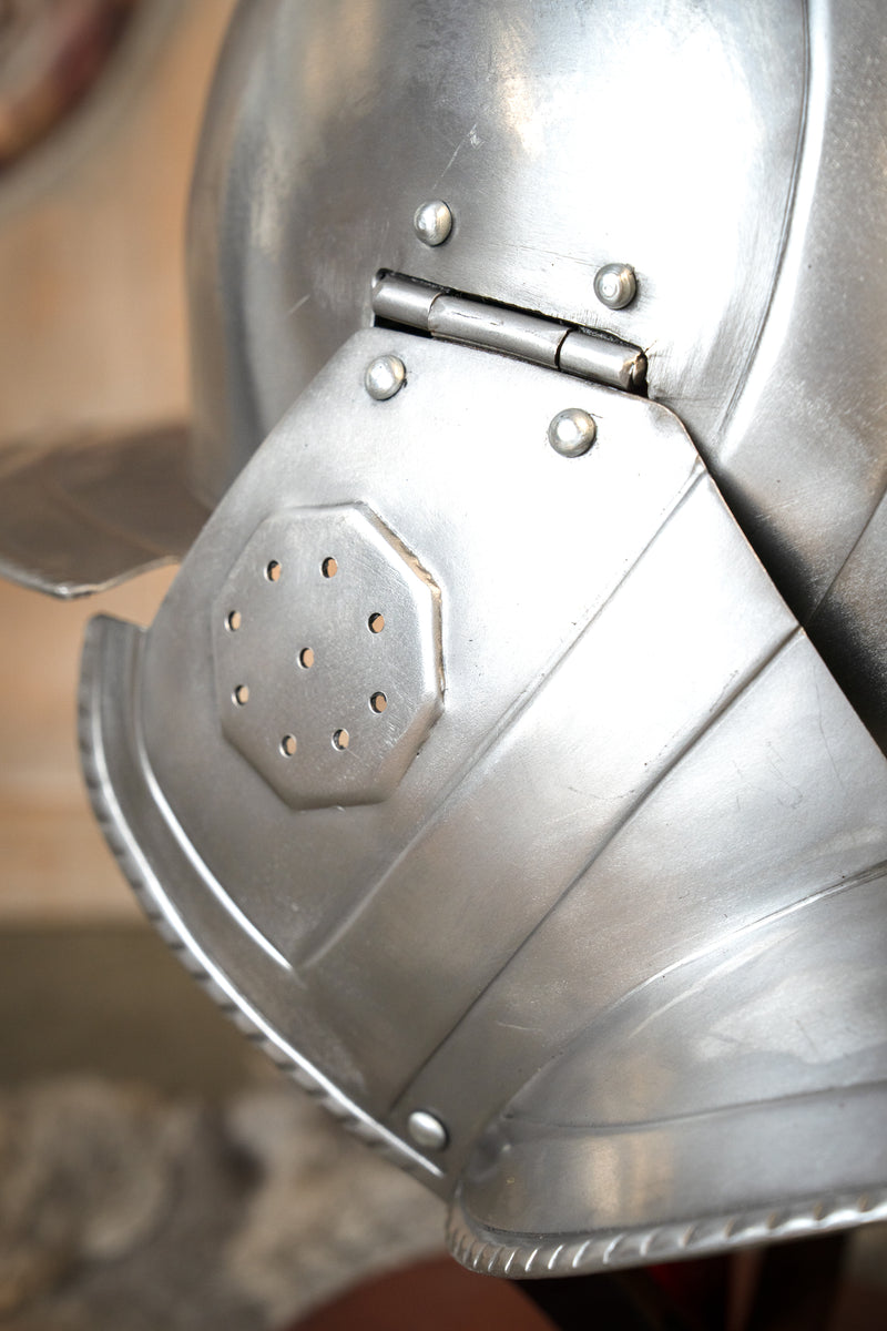 16e eeuwse Burgonet Kaspar gepolijst, 1.2 mm