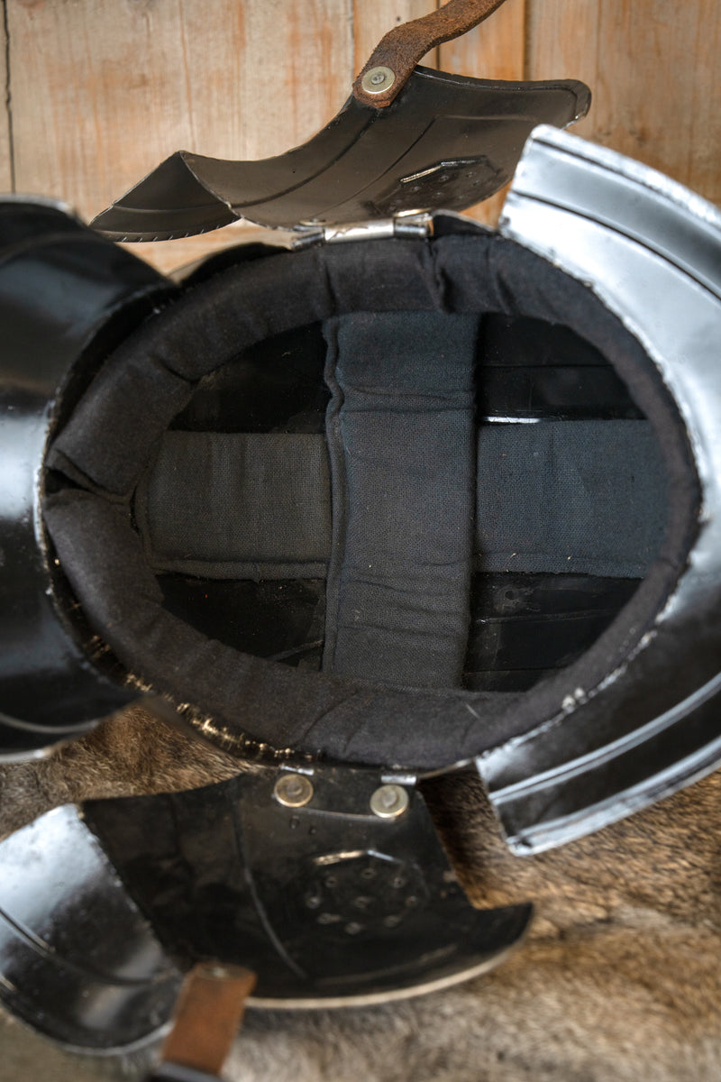 16e eeuwse Burgonet Kaspar gepolijst, 1.2 mm