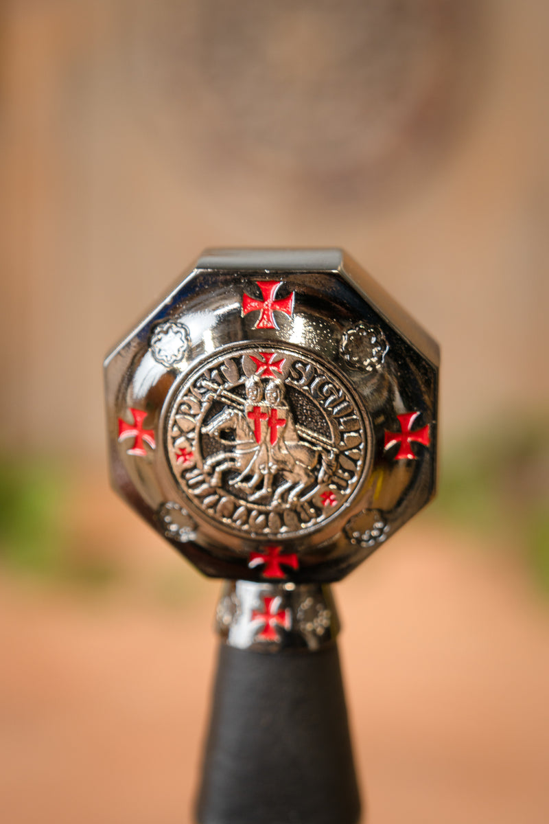 Gedecoreerd Tempelierszwaard, semi-scherp