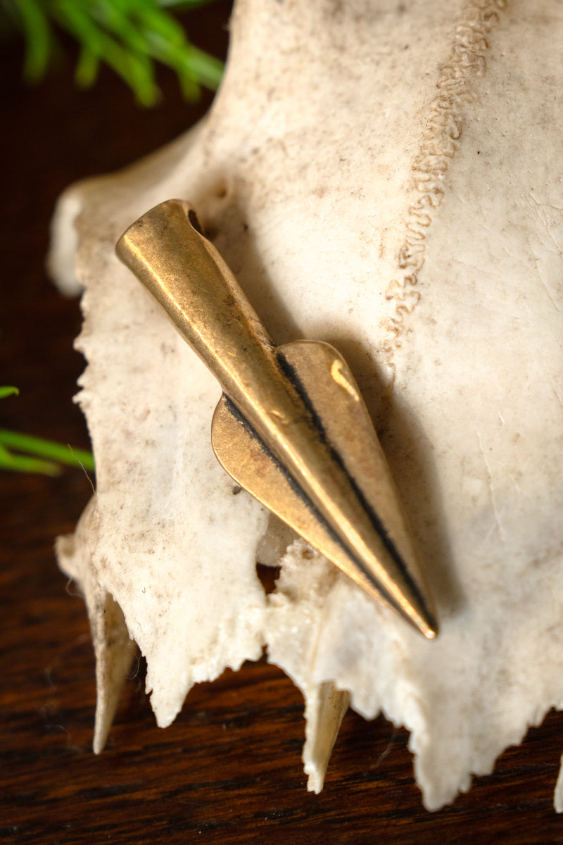 Bronstijd speerpunt sieraad, brons