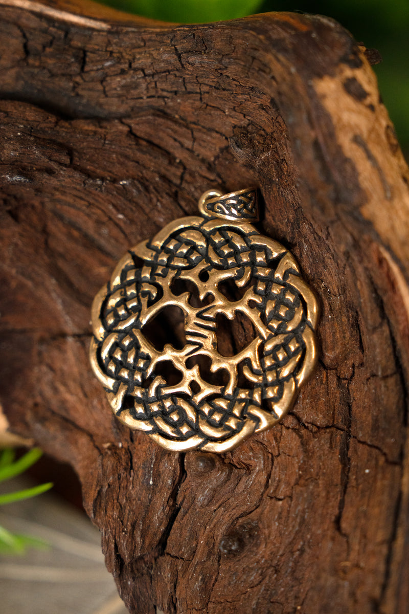 Amulet Celtic tree of life, bronze