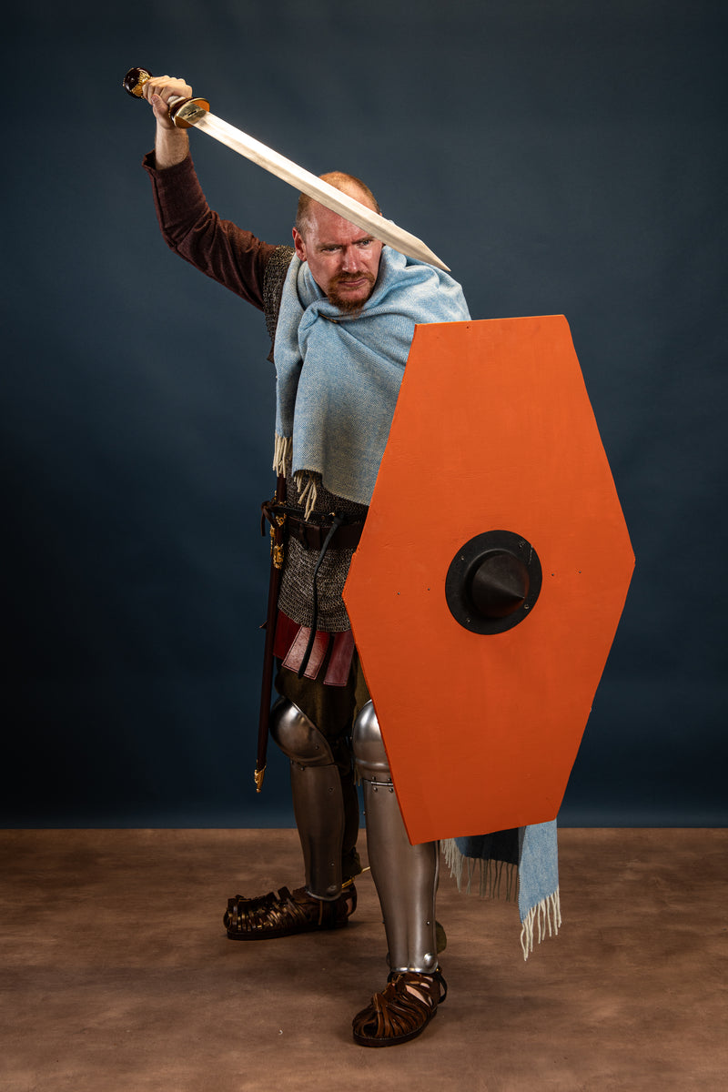 100% wool blanket / cloak, herringbone, blue