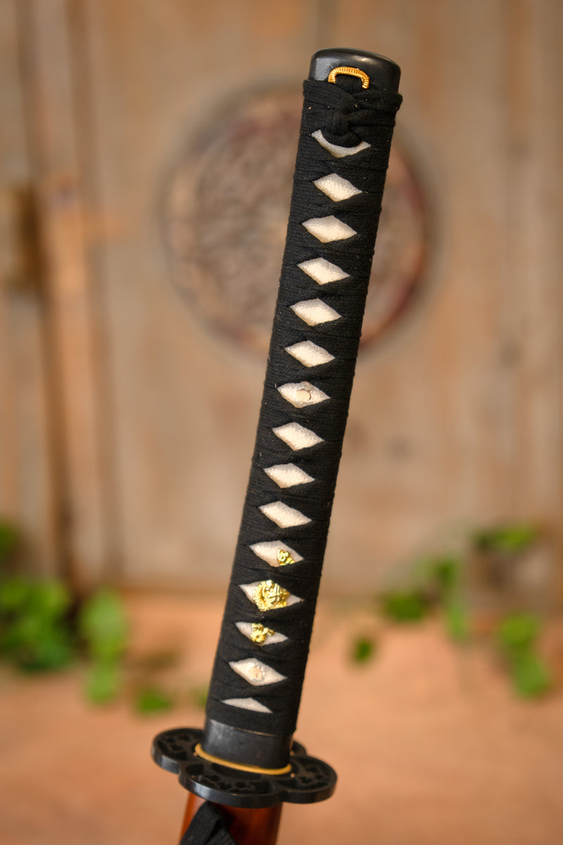 Roodhout iaito, lang, bot (battle-ready)