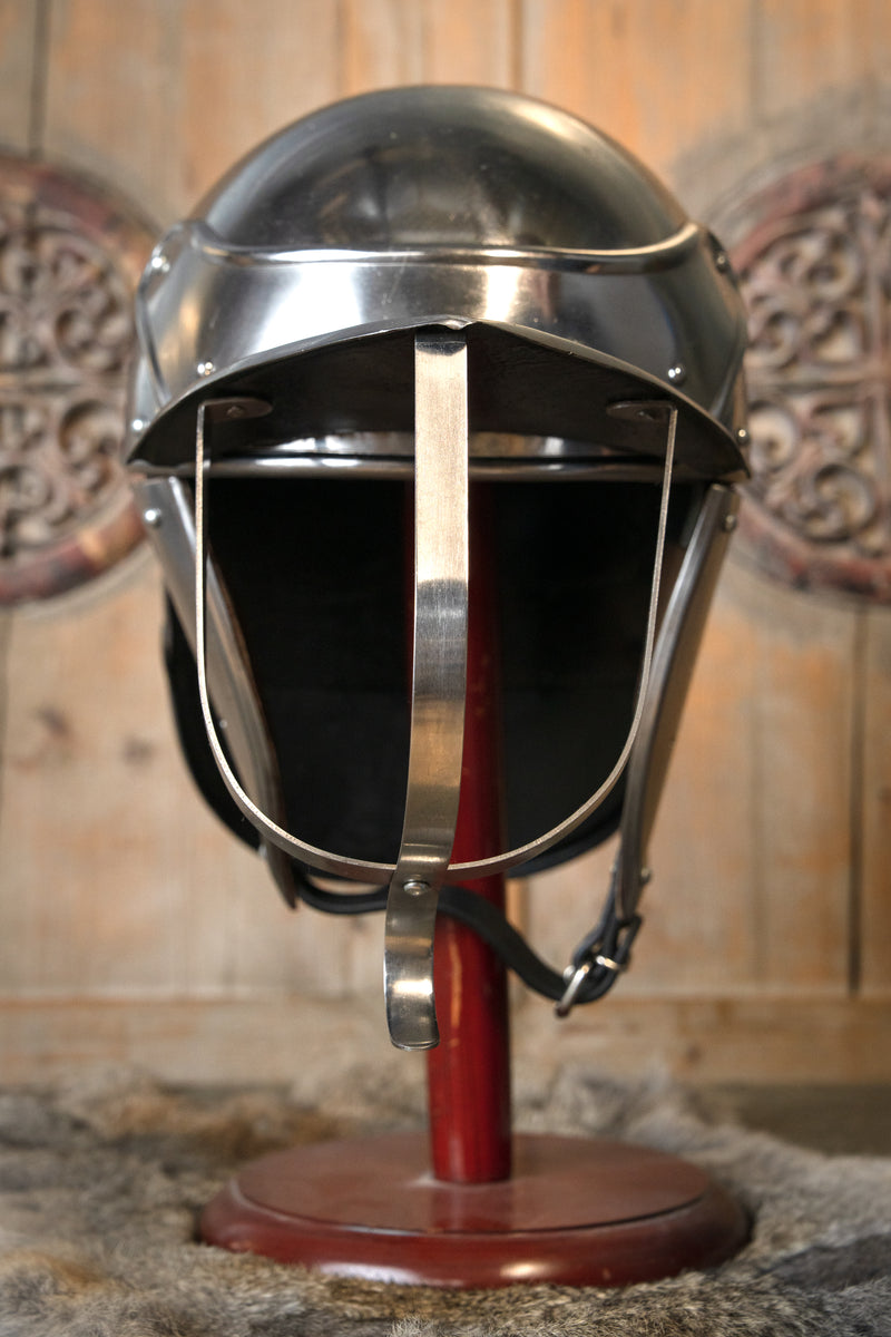 Casque à queue de homard du XVIIe siècle, 1-1,2 mm 