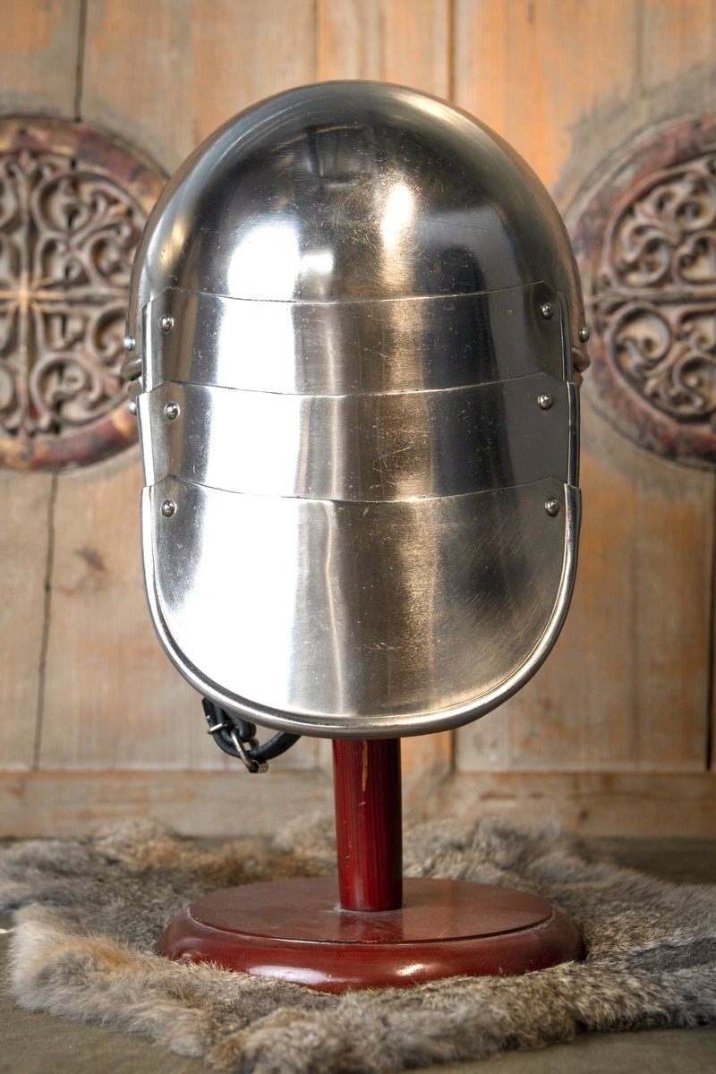 Casque à queue de homard du XVIIe siècle, 1-1,2 mm 