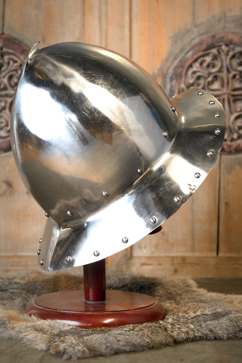 15e eeuwse Bourgondische ketelhoed, 2 mm (battle-ready)