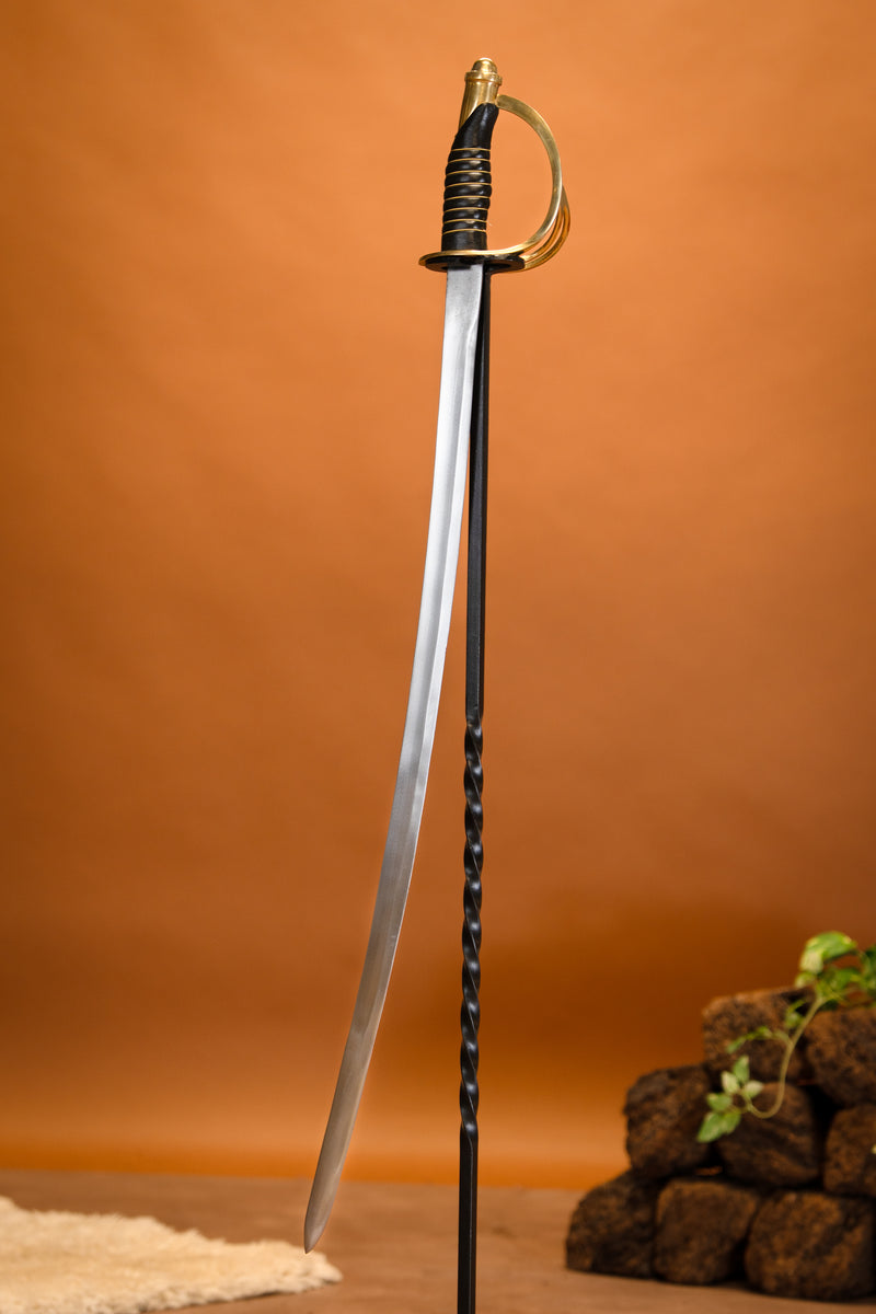 Officier de la Guerre Civile Américaine Sabre 1860, semi-affûté 