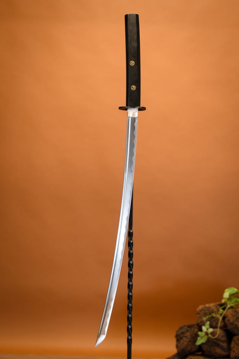 John Lee Shirasaya Katana (zwart), scherp