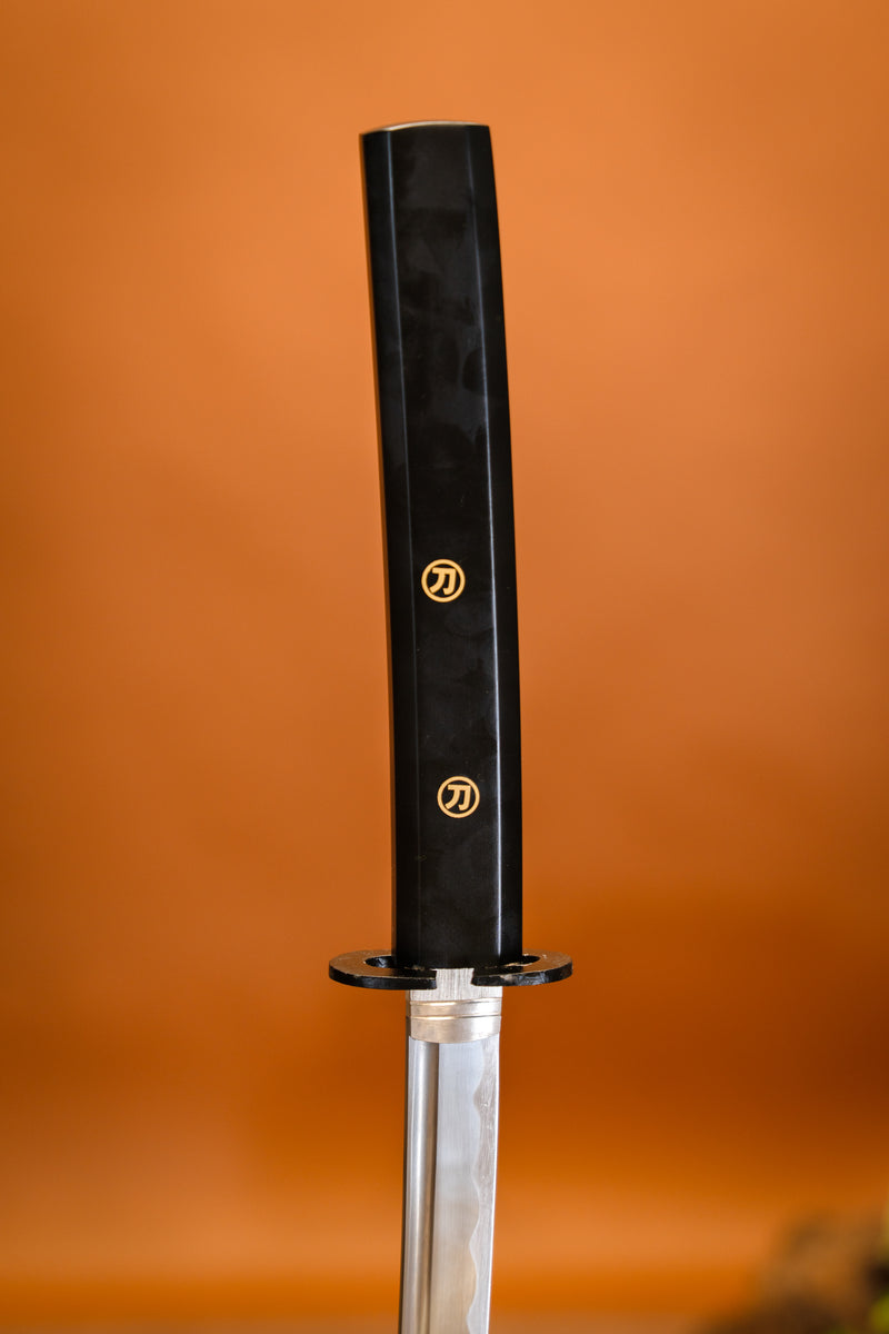 John Lee Shirasaya Katana (zwart), scherp