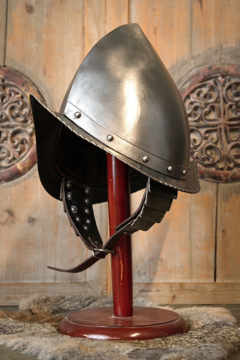 cabasset espagnol du XVIe siècle, finition antique, 1,6 mm 