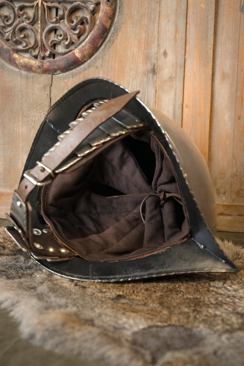 cabasset espagnol du XVIe siècle, finition antique, 1,6 mm 