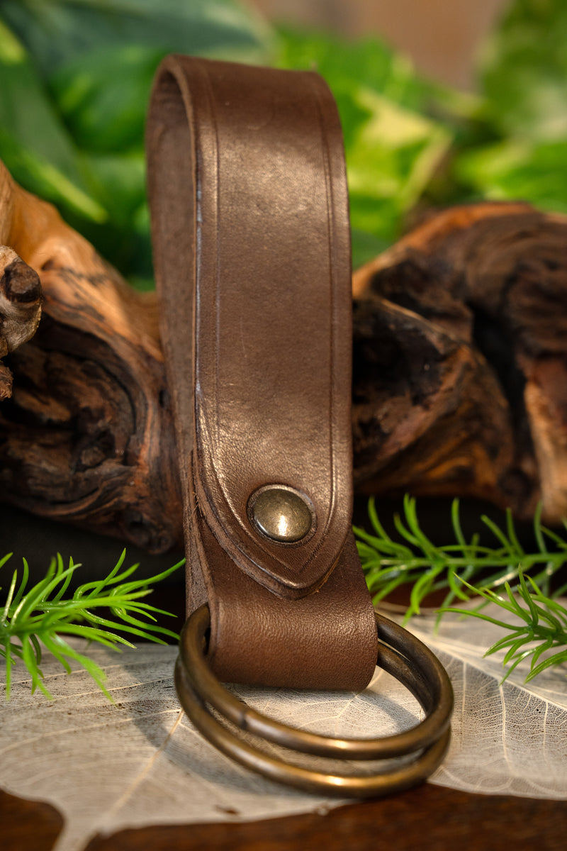 Spódnica otwarta, brązowa