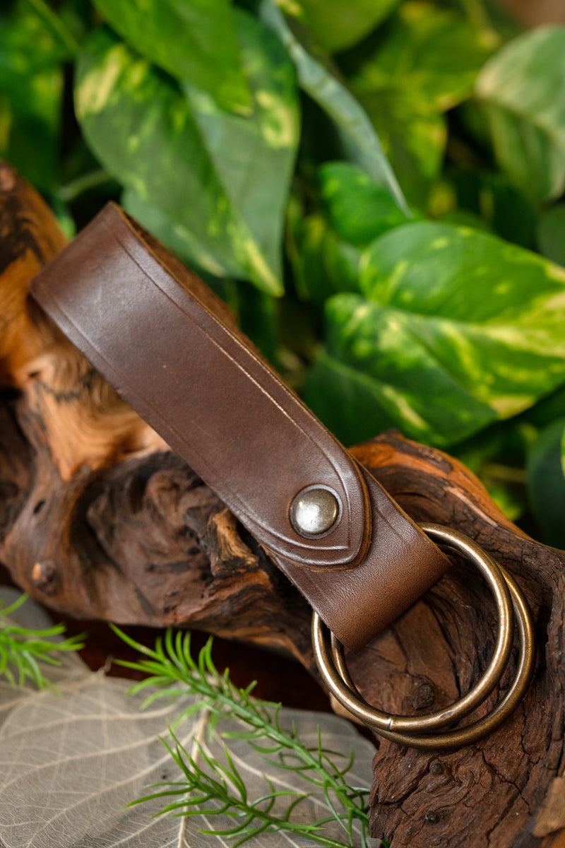 Spódnica otwarta, brązowa