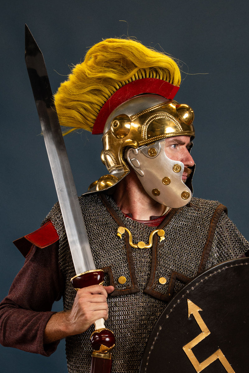 Romeinse auxiliae helm Witcham Gravel, 1-1.2 mm