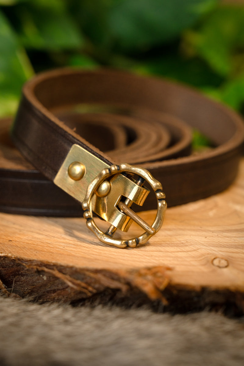 15e eeuwse riem Anjou, 150 cm, bruin