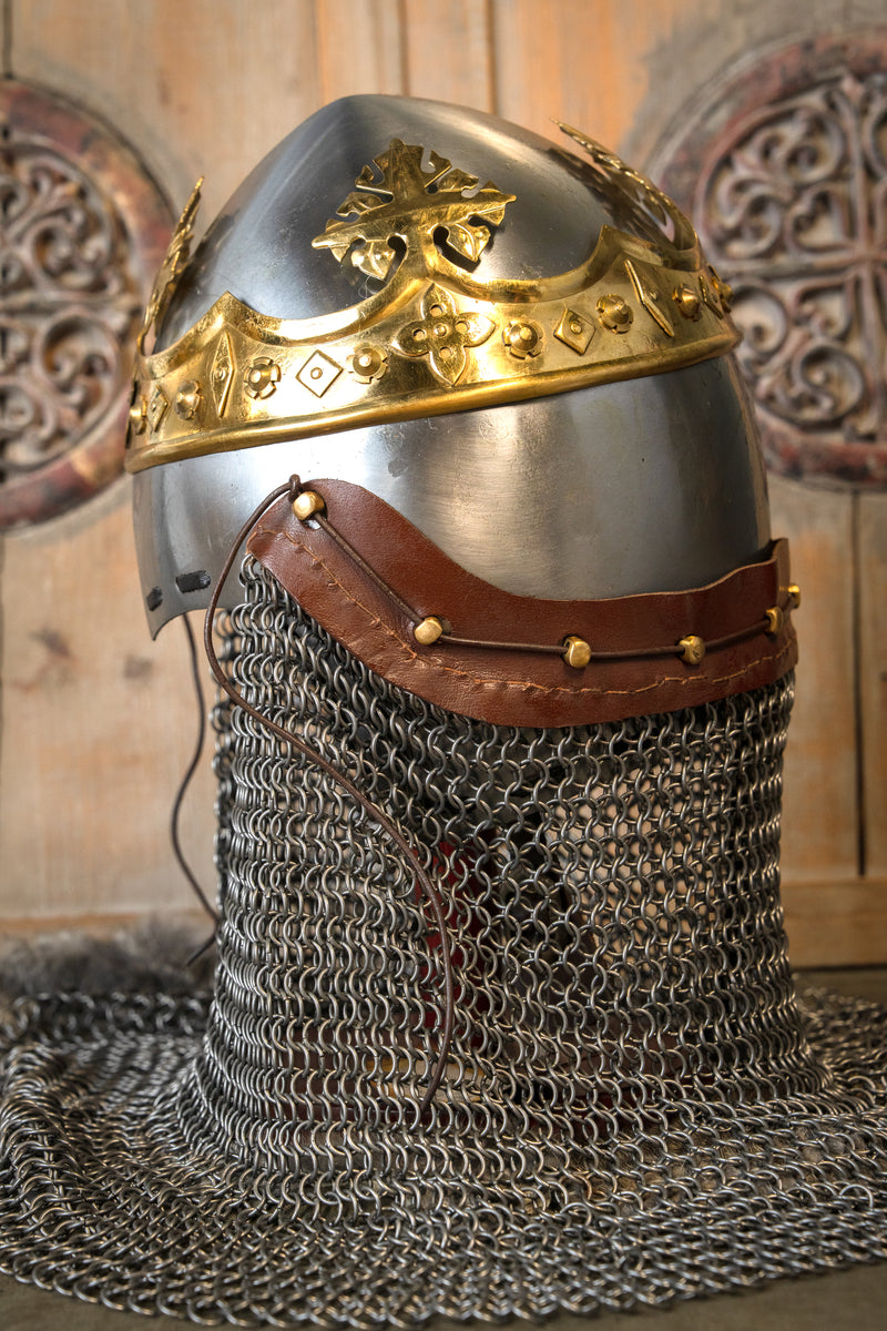 Bascinet hjelm Robert the Bruce, 1,6 mm 