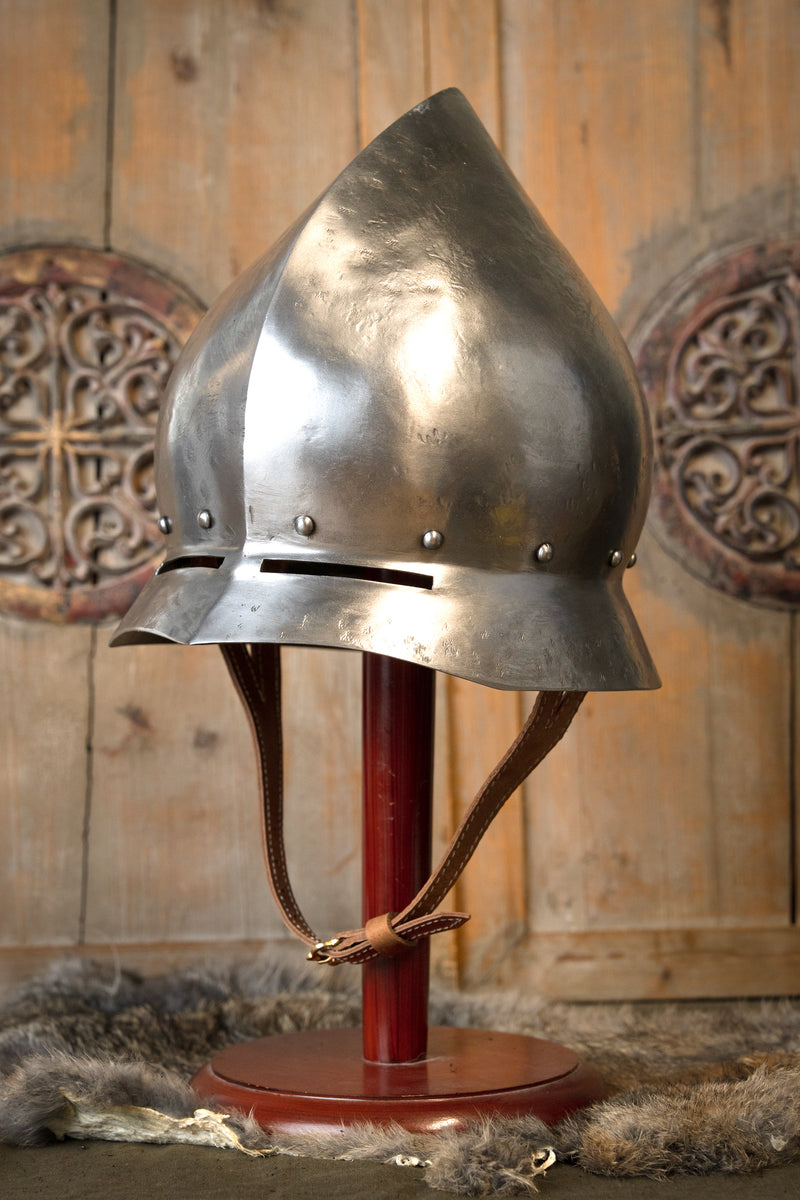 15e eeuwse Duitse ketelhoed met antieke afwerking, 1.6 mm