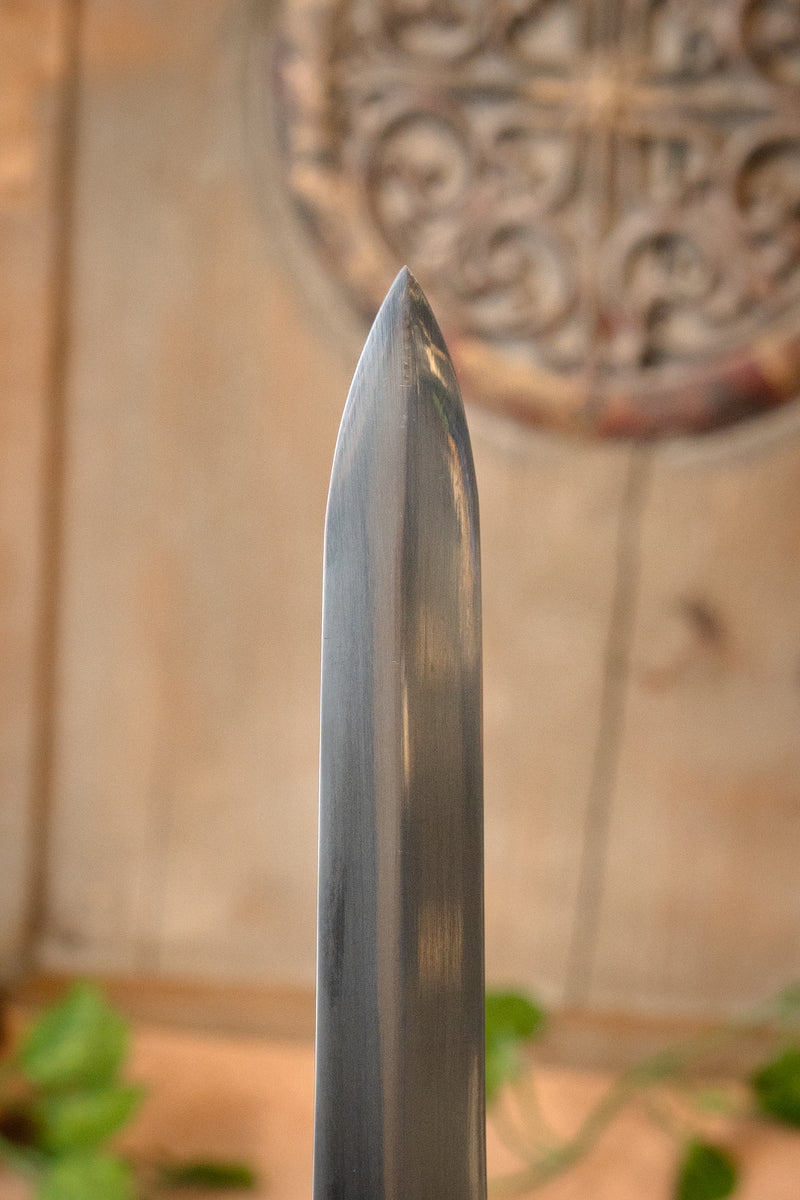 Templar sword with lion heads, semi-sharp