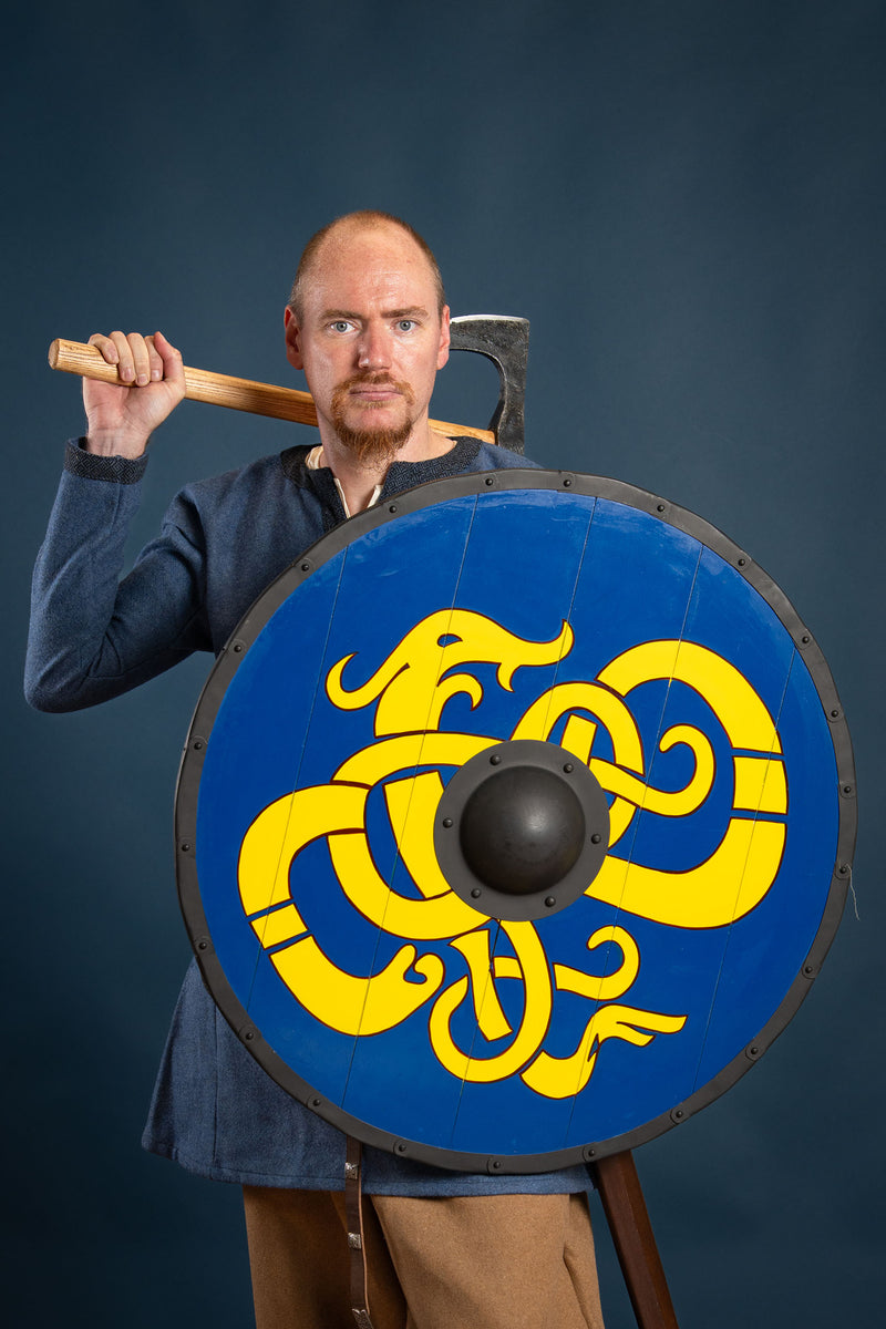 Viking schild Urnes draak