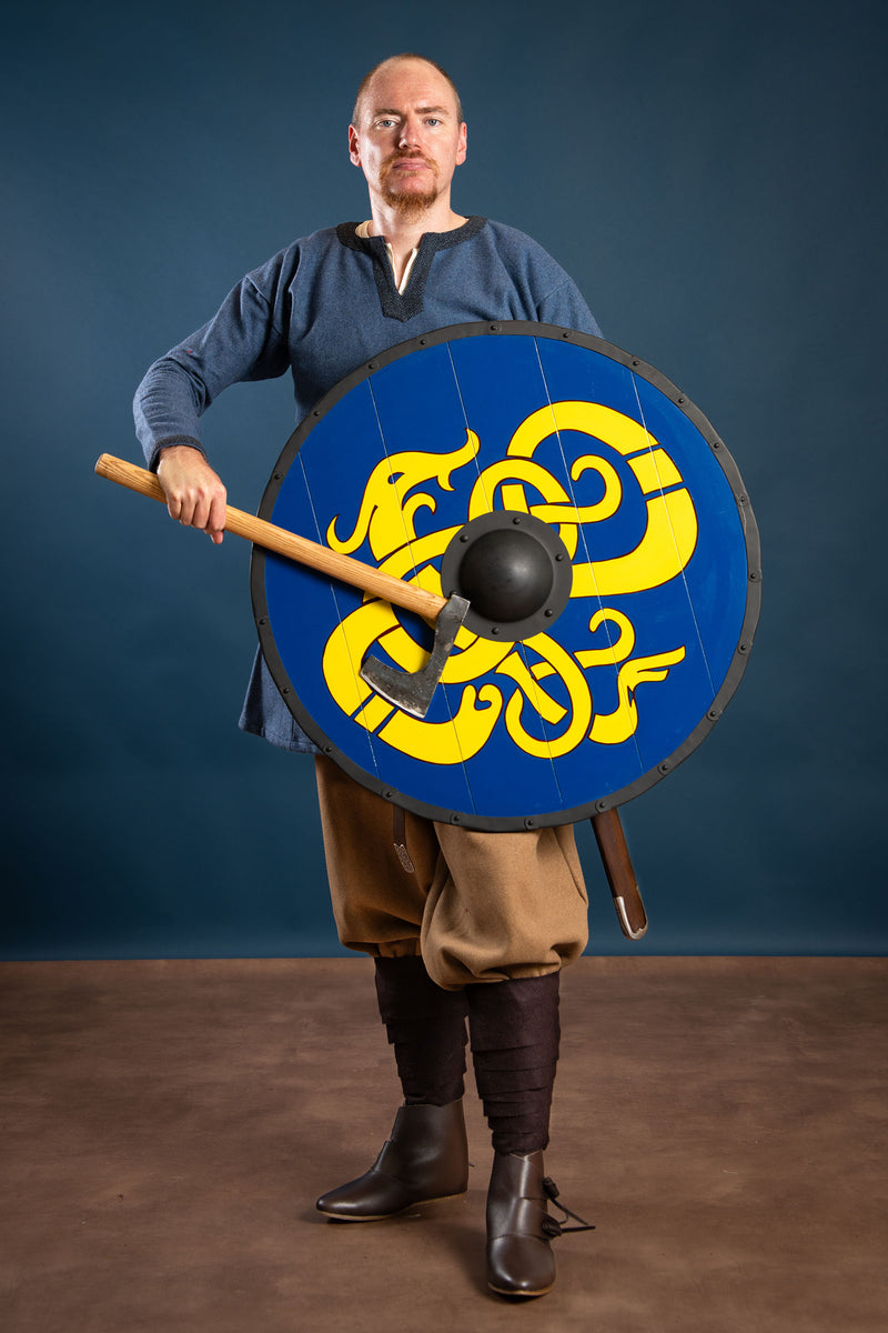 Viking schild Urnes draak