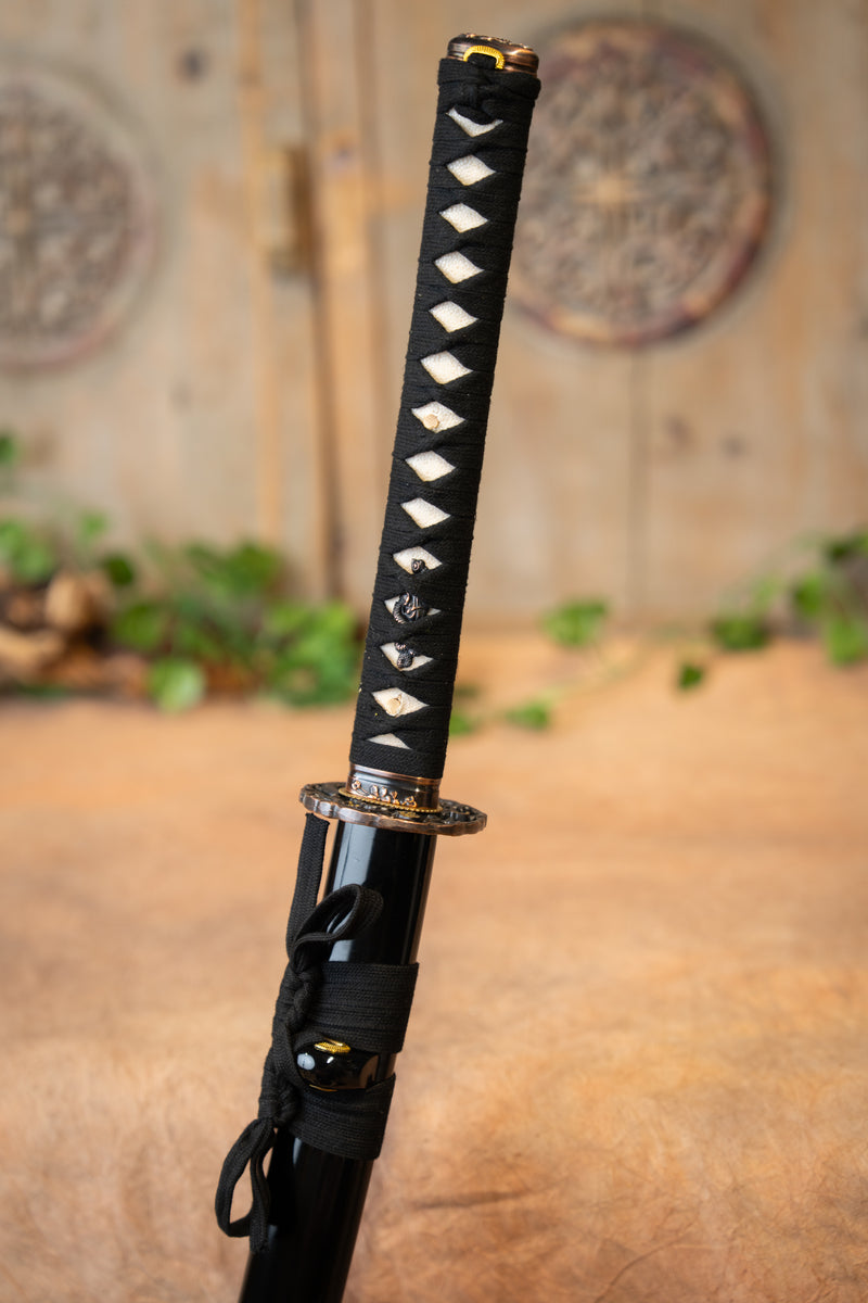 John Lee fiore d'oro katana, affilato 