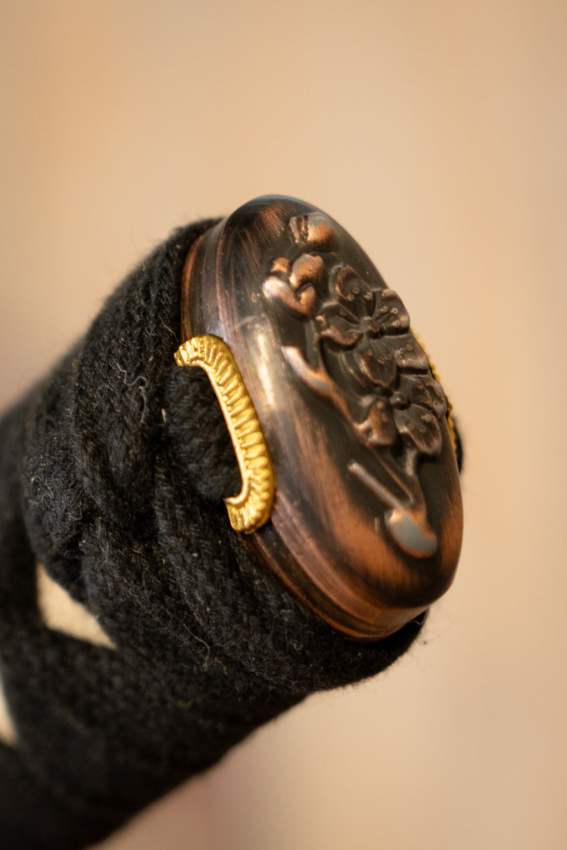 John Lee fiore d'oro katana, affilato 