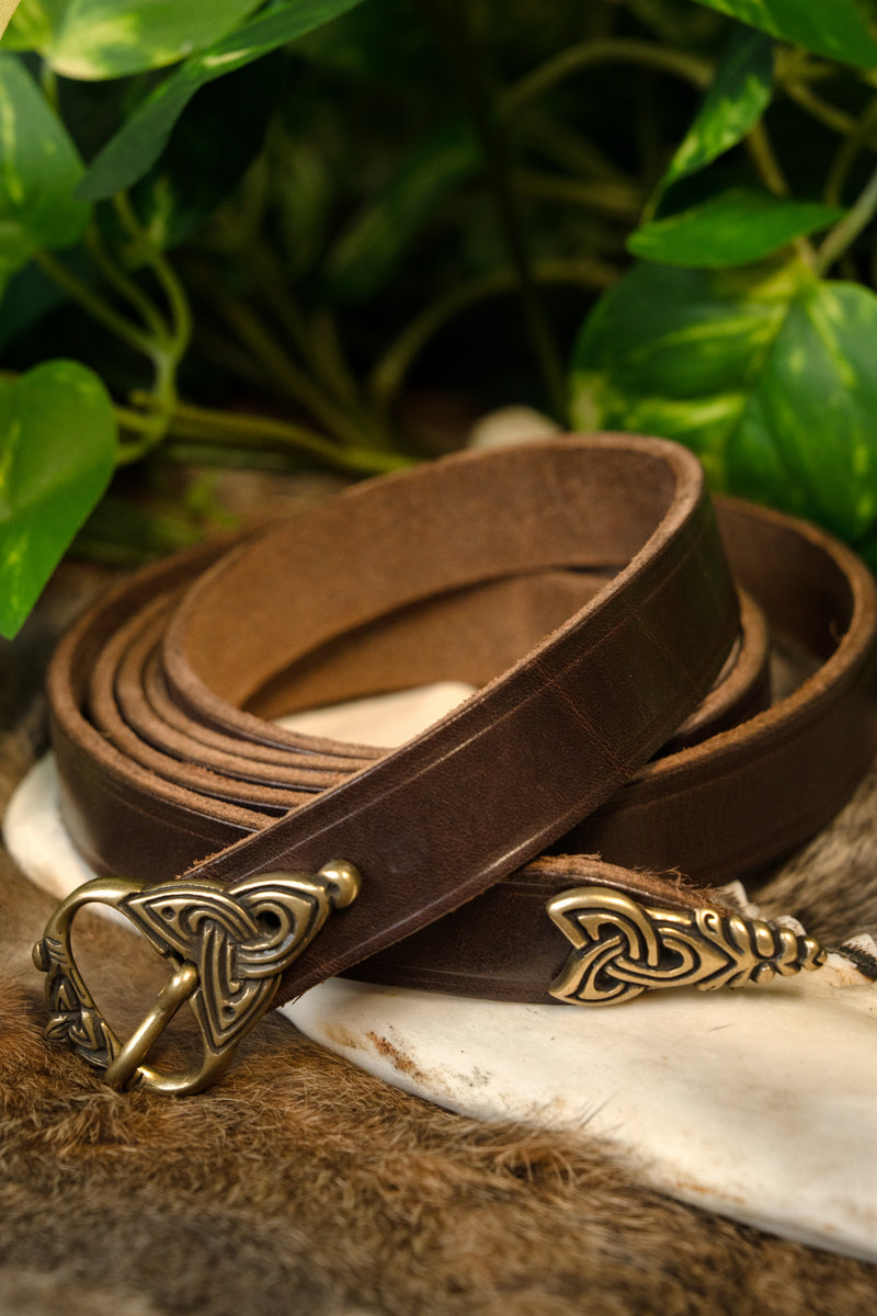 9e eeuwse Vikingriem, 165 cm, bruin