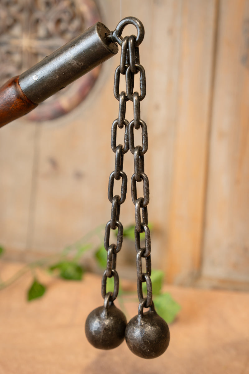 Double medieval flail, semi-sharp