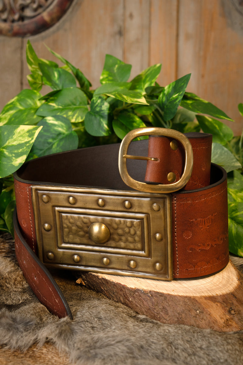 Barbarian bälte, brun 