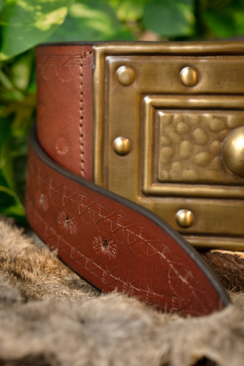 Barbarian bälte, brun 