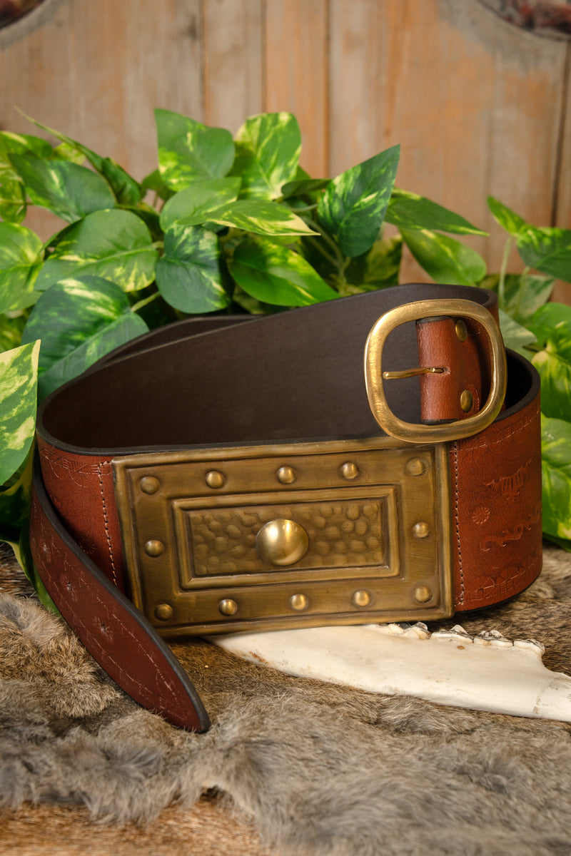 Barbarian riem, bruin
