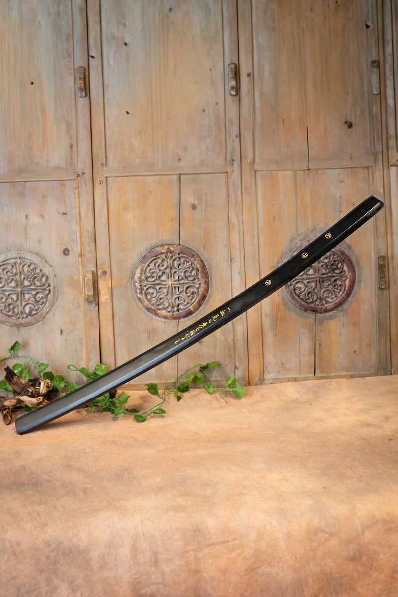 John Lee Shirasaya Katana (zwart), scherp